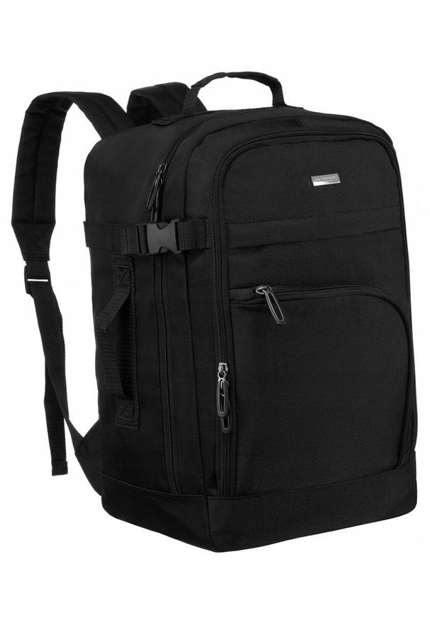 Plecak kabinowy Peterson PTN PP-TOK-D czarny. Kolor: czarny. Materiał: materiał