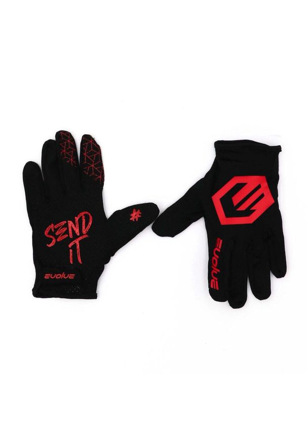 EVOLVE - Rękawice Evolve send it. Kolor: czerwony, czarny, wielokolorowy