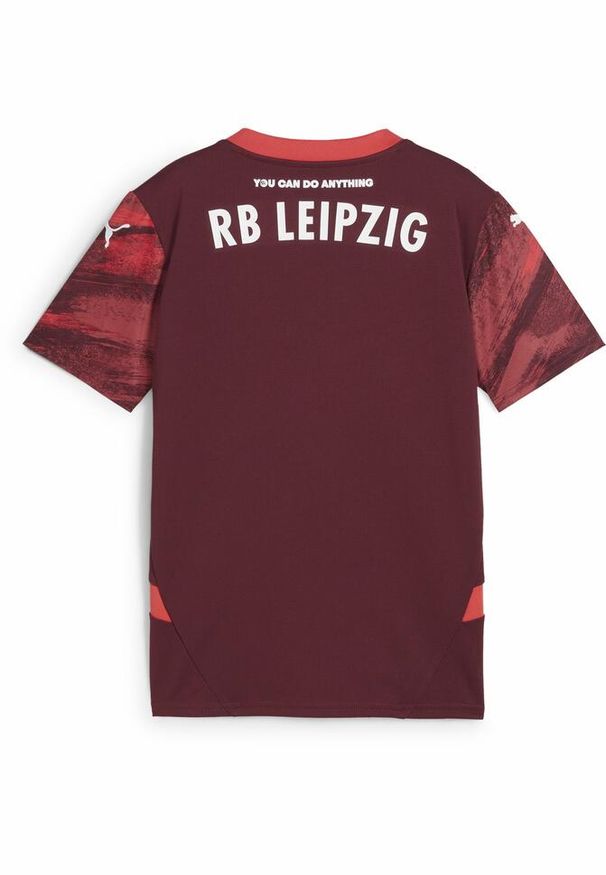 Puma - Młodzieżowa koszulka wyjazdowa RB Leipzig 24/25 PUMA Dark Jasper Active Red. Kolor: czerwony. Sport: piłka nożna