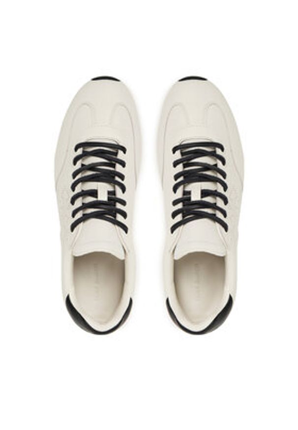 Tory Burch Sneakersy Field 175591 Écru. Materiał: skóra