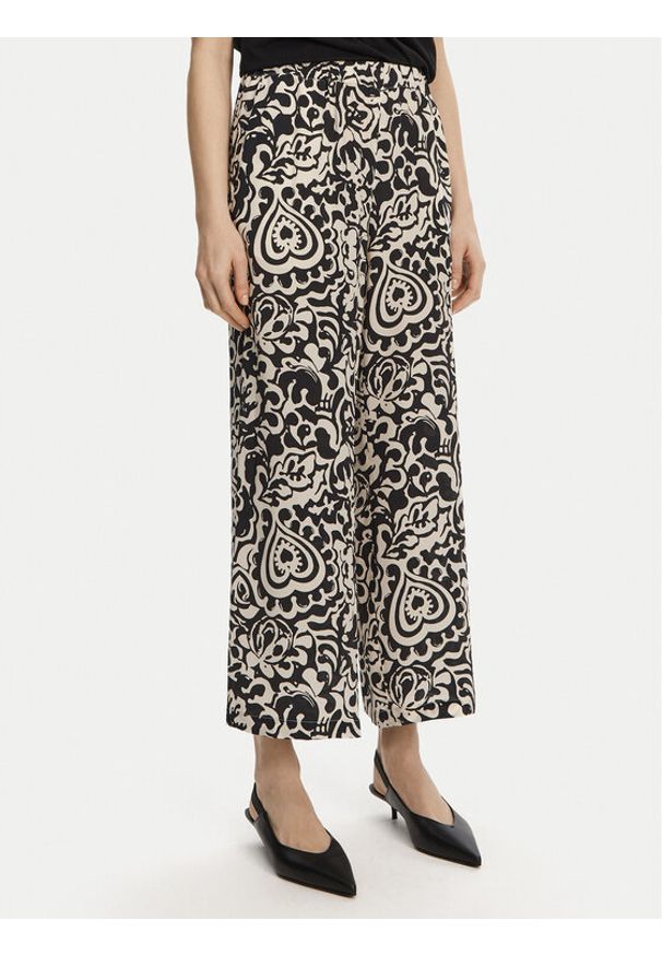 Weekend Max Mara Spodnie materiałowe Reed 2515131082 Czarny Regular Fit. Kolor: czarny. Materiał: jedwab