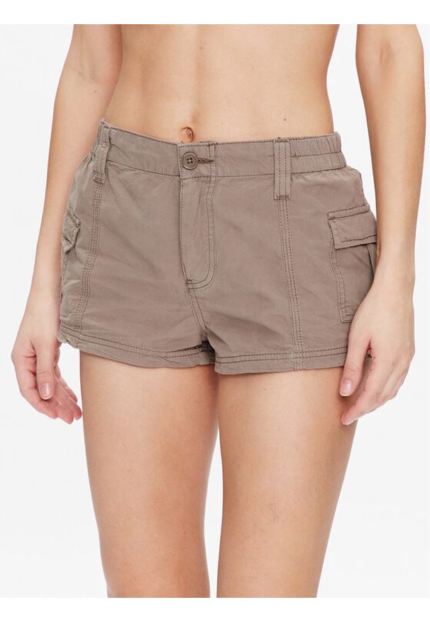 BDG Urban Outfitters Szorty materiałowe BDG SUMMER Y2K SHORT 76476258 Zielony Regular Fit. Kolor: zielony. Materiał: bawełna