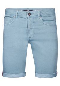 Petrol Industries Szorty jeansowe M-ROS-SHO005 Błękitny Slim Fit. Kolor: niebieski. Materiał: bawełna #4