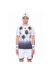 HYDROGEN - Koszulka tenisowa męska z krótkim rękawem Hydrogen. Kolor: czarny, biały, wielokolorowy. Długość rękawa: krótki rękaw. Długość: krótkie. Sport: tenis