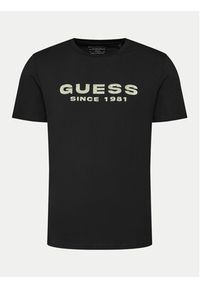 Guess T-Shirt M4GI61 J1314 Czarny Slim Fit. Kolor: czarny. Materiał: bawełna #5