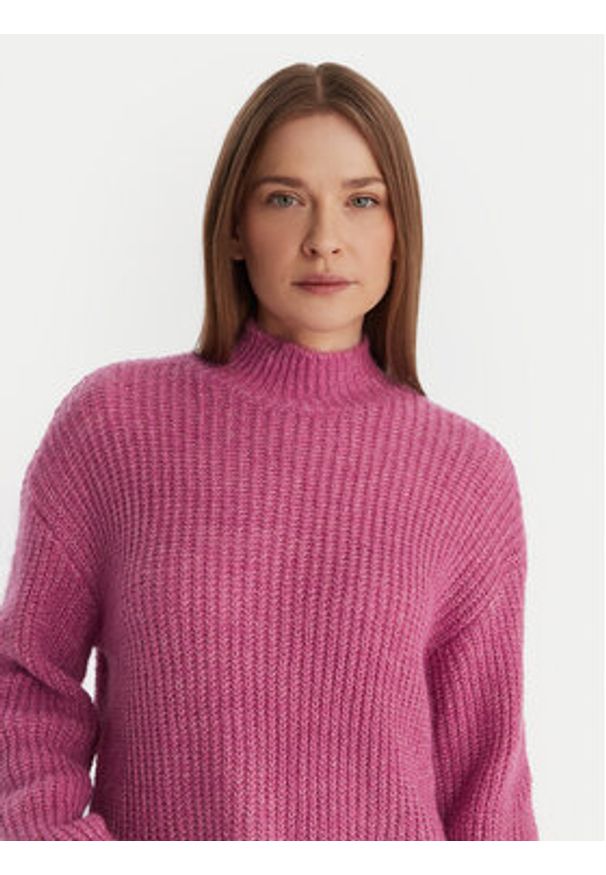 Vero Moda Sweter Ellie 10346753 Fioletowy Oversize. Kolor: fioletowy. Materiał: syntetyk