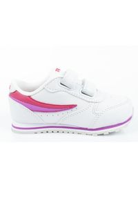 Buty Fila Orbit Jr 1011080.95A białe. Okazja: na co dzień. Zapięcie: rzepy. Kolor: biały. Materiał: skóra ekologiczna, materiał. Szerokość cholewki: normalna #6