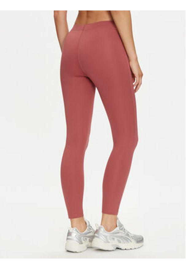 Reebok Legginsy Yoga Peached 7/8 Tight 100037475 Bordowy Slim Fit. Kolor: czerwony. Materiał: syntetyk