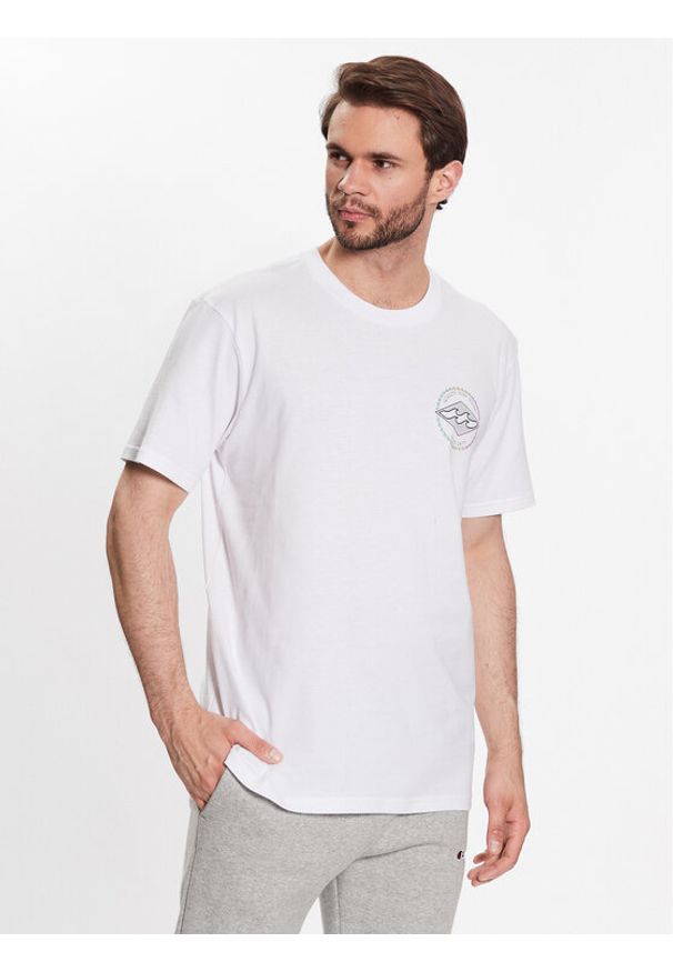 Billabong T-Shirt Rotor Diamond ABYZT01695 Biały Regular Fit. Kolor: biały. Materiał: bawełna