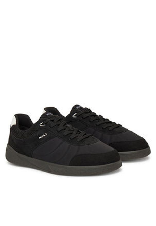 Hugo - HUGO Sneakersy Riven Tenn 50541723 Czarny. Kolor: czarny. Materiał: materiał
