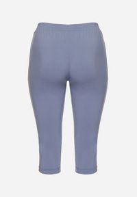 Born2be - Niebieskie Spodnie z Wiskozą Ozdobione Kieszeniami Liranta. Okazja: na co dzień. Kolor: niebieski. Materiał: wiskoza. Wzór: aplikacja. Styl: klasyczny, casual #6