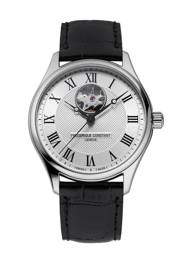 Zegarek Damski FREDERIQUE CONSTANT Heart Beat Automatic CLASSICS FC-310MC5B6. Materiał: skóra. Styl: klasyczny, elegancki