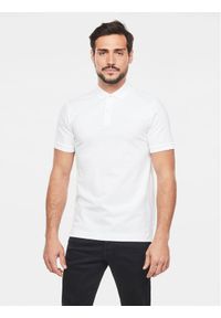 G-Star RAW - G-Star Raw Polo Dunda D11595-5864 Biały Regular Fit. Typ kołnierza: polo. Kolor: biały. Materiał: bawełna