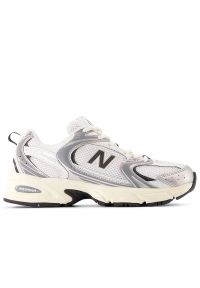 Buty unisex New Balance U530ESA - srebrne. Kolor: srebrny. Materiał: syntetyk, materiał. Szerokość cholewki: normalna. Sezon: lato. Sport: turystyka piesza
