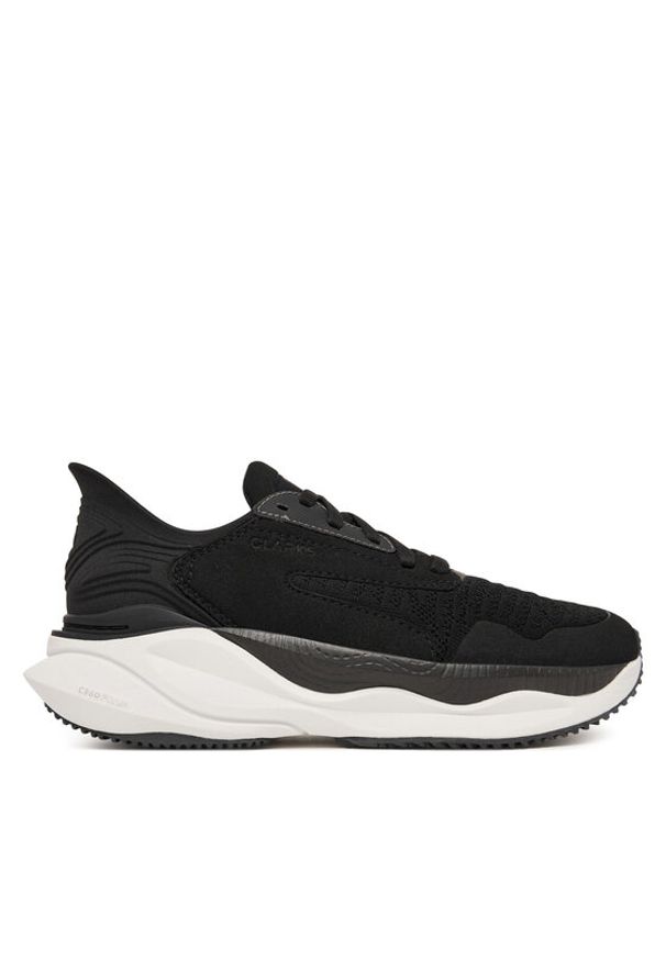 Clarks Sneakersy Clarks Pace. 26184715 Czarny. Kolor: czarny. Materiał: materiał