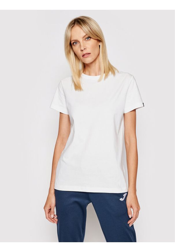 Joma T-Shirt Desert 901326.200 Biały Regular Fit. Kolor: biały. Materiał: bawełna