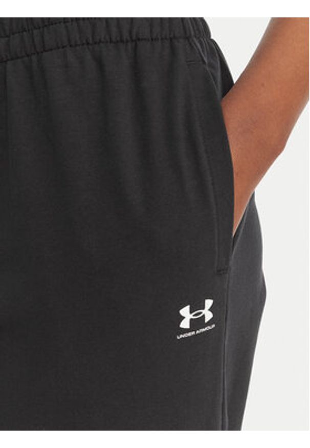 Under Armour Spodnie dresowe Sport Terry 6011020 Czarny Regular Fit. Kolor: czarny. Materiał: bawełna