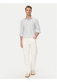 Tommy Jeans Koszula DM0DM22761 Niebieski jasny Regular Fit. Kolor: niebieski. Materiał: len #5