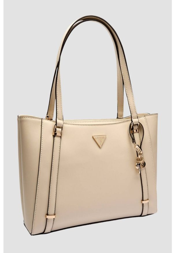 Guess - GUESS Damska shopperka w kolorze taupe Daryna. Kolor: beżowy. Materiał: skórzane