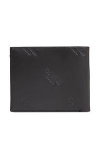 Calvin Klein Jeans Duży Portfel Męski Logo Print Bifold Id K50K511814 Czarny. Kolor: czarny. Materiał: skóra. Wzór: nadruk