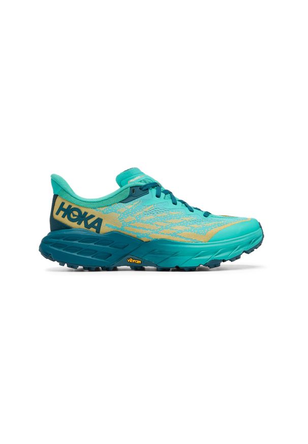 HOKA - Buty do biegów terenowych damskie W'S Speedgoat 5. Kolor: zielony. Wzór: geometria. Sport: bieganie