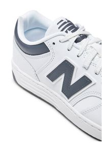 New Balance Sneakersy BB480LWE Biały. Kolor: biały. Materiał: skóra