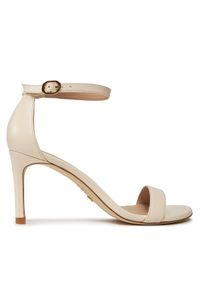 Stuart Weitzman Sandały Nunakedstraight S6759 Écru. Materiał: skóra #1