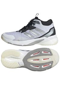 Adidas - Buty do siatkówki adidas Crazyflight 5 Mid W ID5725 białe. Kolor: biały. Materiał: syntetyk, guma, tkanina. Sport: siatkówka #5