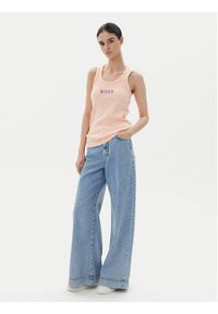 BOSS Top C-Ematite 50536985 Czerwony Slim Fit. Kolor: czerwony. Materiał: bawełna