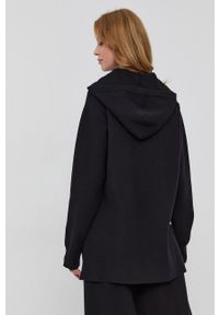 TwinSet - Twinset Sweter damski kolor czarny. Typ kołnierza: kaptur. Kolor: czarny. Materiał: dzianina. Długość rękawa: długi rękaw. Długość: długie #4