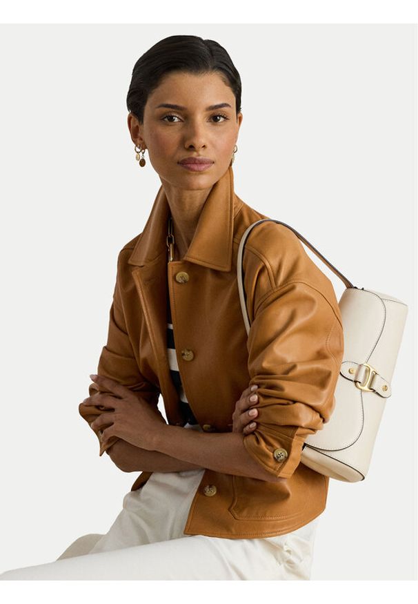 Lauren Ralph Lauren - LAUREN RALPH LAUREN Torebka 431977487004 Biały. Kolor: biały. Materiał: skórzane