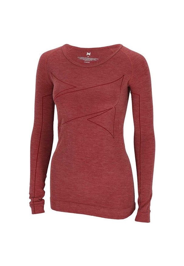 XTREME - Zestaw Damskie spodnie/koszula termoaktywna Premium. Kolor: czerwony. Materiał: poliester, wełna, poliamid, elastan. Sezon: zima. Sport: narciarstwo