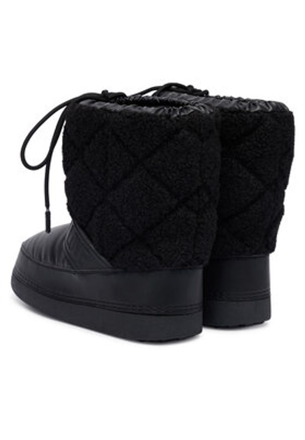 Love Moschino - LOVE MOSCHINO Śniegowce JA24422G0NISJ00Bcz Czarny. Kolor: czarny. Materiał: skóra