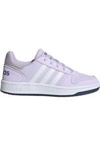 Adidas - Buty dla dzieci adidas Hoops 2.0 K jasnofioletowe EG9075. Kolor: fioletowy #1