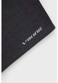 Viking Komin kolor szary gładki. Kolor: szary. Materiał: poliester, włókno, dzianina. Wzór: gładki #2