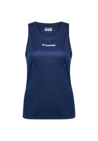 Damski tank top Hummel. Kolor: niebieski. Materiał: materiał. Sport: bieganie #1