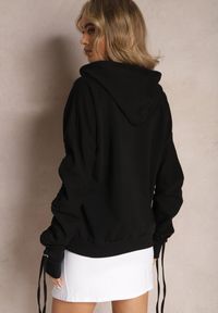 Renee - Czarna Bluza Bawełniana z Kapturem Dolcean. Typ kołnierza: kaptur. Kolor: czarny. Materiał: bawełna. Długość rękawa: długi rękaw. Długość: długie #4
