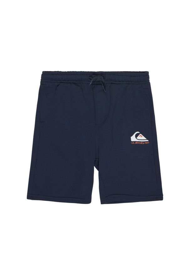 Quiksilver - Spodenki z elastyczną talią EASY DAY. Kolor: niebieski. Materiał: poliester, bawełna, materiał. Długość: krótkie. Sezon: lato