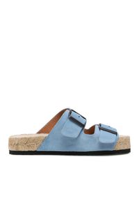 Manebi Espadryle Nordic Sandals M 3.0 R0 Błękitny. Kolor: niebieski. Materiał: zamsz, skóra