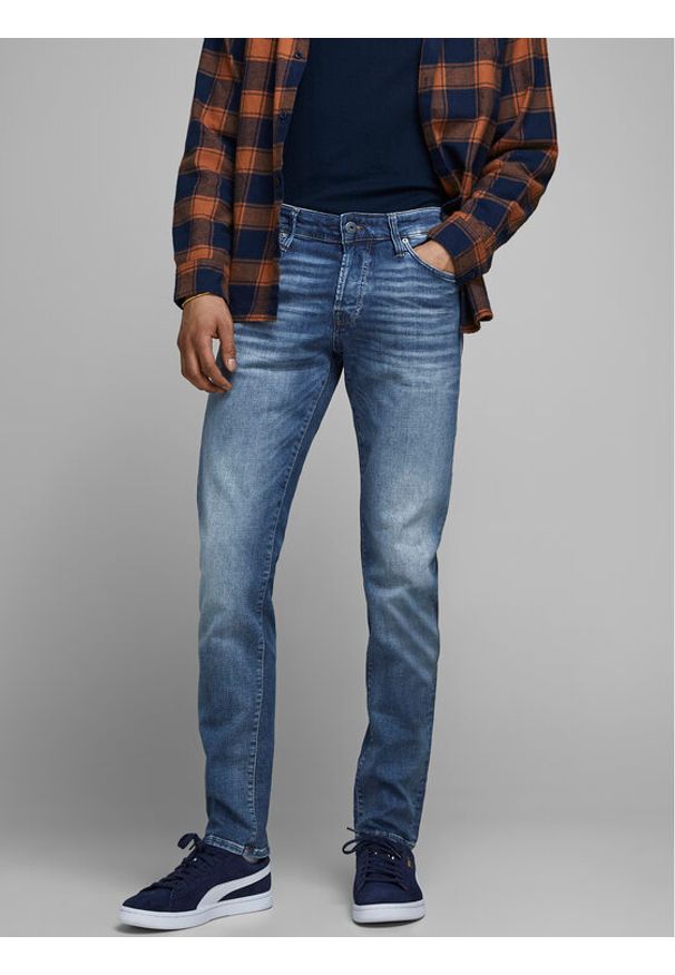 Jack & Jones - Jack&Jones Jeansy Glenn 12148275 Niebieski Slim Fit. Kolor: niebieski