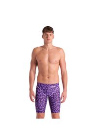 Strój startowy pływacki męskiArena ST Next LE Jammer Leopard. Kolor: fioletowy #1