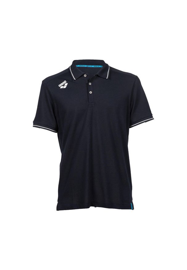 Koszulka polo na basen dla kobiet Arena Team Poloshirt Solid Cotton. Typ kołnierza: polo. Kolor: niebieski