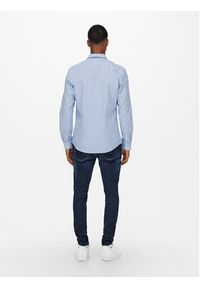 Only & Sons Koszula Neil 22019669 Błękitny Slim Fit. Kolor: niebieski. Materiał: bawełna #3