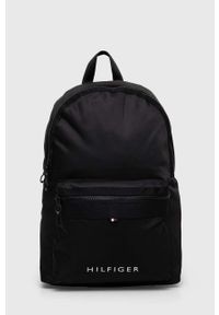 TOMMY HILFIGER - Tommy Hilfiger plecak męski kolor czarny duży gładki. Kolor: czarny. Materiał: poliester. Wzór: gładki #1