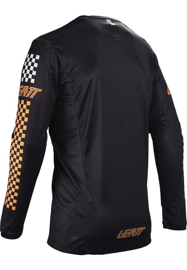 LEATT - Bluza rowerowa męska Leatt Jersey MTB Enduro 4.0. Kolor: czarny. Materiał: jersey