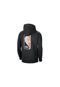 Nike - Bluza męska nike nba team 31 essential fleece pullover hoodie black orange. Kolor: czarny. Sport: bieganie