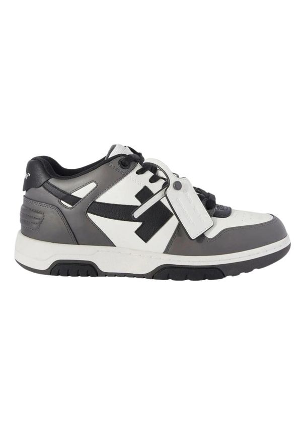 OFF-WHITE Szare sneakersy Out Of Office Calf Leather, Rozmiar 43,5. Kolor: szary