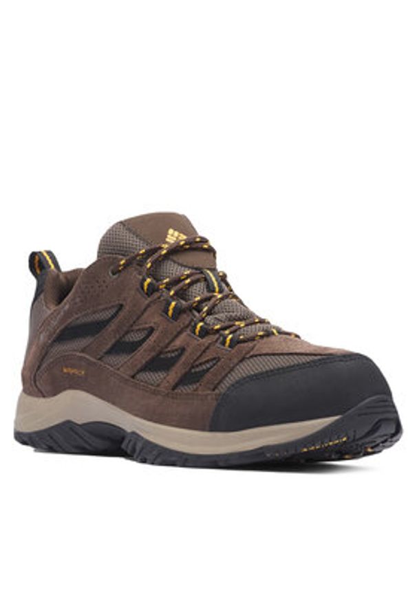 columbia - Columbia Trekkingi Crestwood Waterproof 2100651 Brązowy. Kolor: brązowy. Materiał: zamsz, skóra. Sport: turystyka piesza
