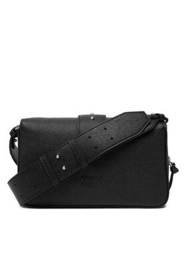 Pinko - PINKO Torebka Love One Slouchy Zip Mini AI 25-26 PLTT 105345 A2JG Czarny. Kolor: czarny. Materiał: skórzane