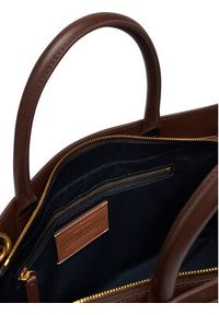 TOMMY HILFIGER - Tommy Hilfiger Torebka American Icon Tote Suede AW0AW19216 Brązowy. Kolor: brązowy. Materiał: skórzane, zamszowe #4
